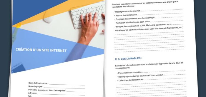 cahier des charges dans le développement web